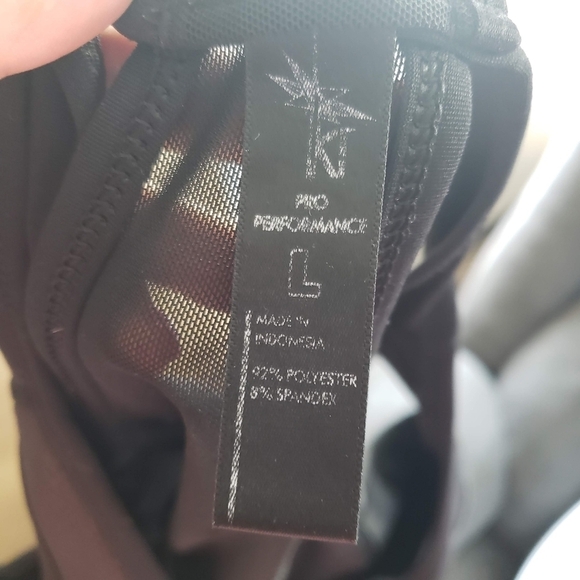 KI Pro Performance Women's Large Black Racerback Sports Bra High Impact Active - Picture 6 of 7